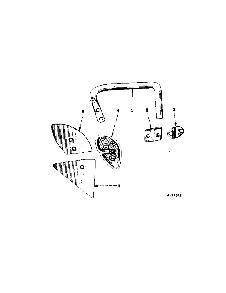 Схема запчастей Case IH 60 - (D-11) - JOINTER, TWO PIECE BLADE, ONE PER FURROW 