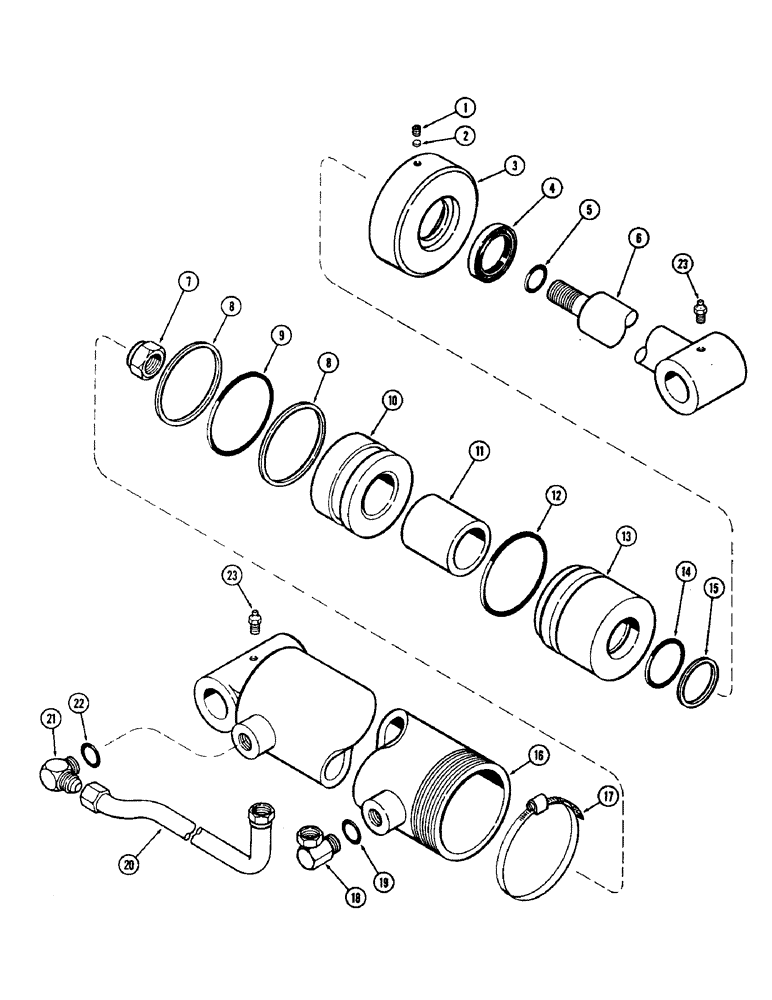 Схема запчастей Case IH 65 - (18) - T53146 CYLINDER (35) - HYDRAULIC SYSTEMS
