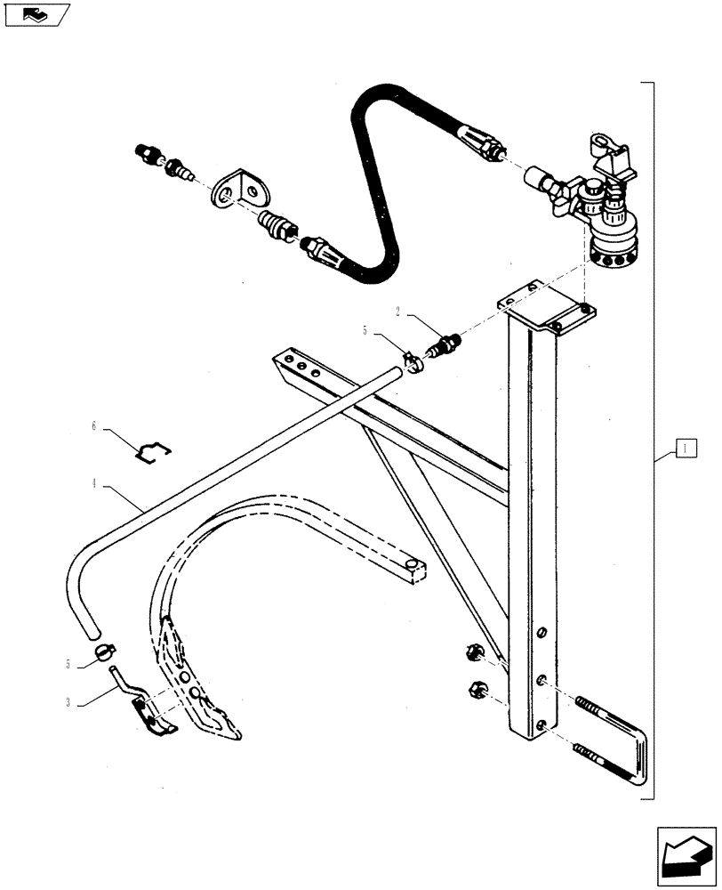 Схема запчастей Case IH COULTER CHAMP - (39.100.02) - 5-POINT A.A. KIT (39) - FRAMES AND BALLASTING