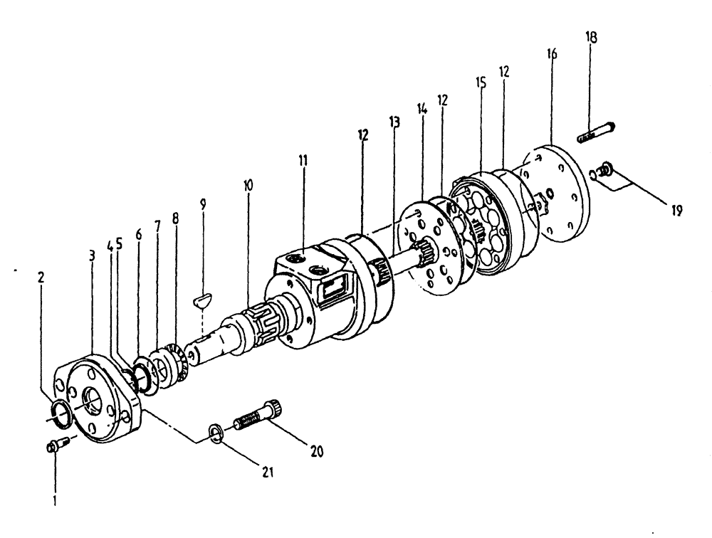Схема запчастей Case IH 7700 - (B03[06]) - HYDRAULIC MOTOR S CHAR-LYNN: 14 CU. IN. Hydraulic Components & Circuits