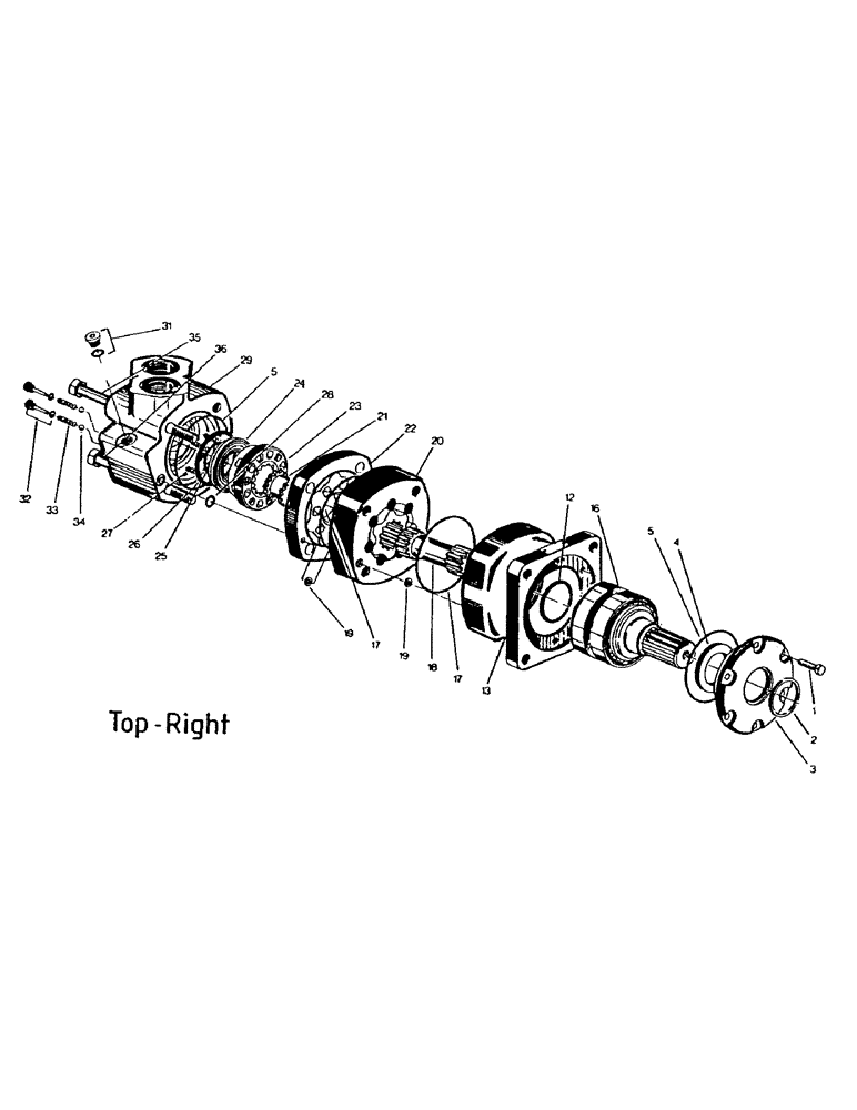 Схема запчастей Case IH 7000 - (B02-21) - HYDRAULICS, MOTOR, ROTARY CHOPPER Hydraulic Components & Circuits