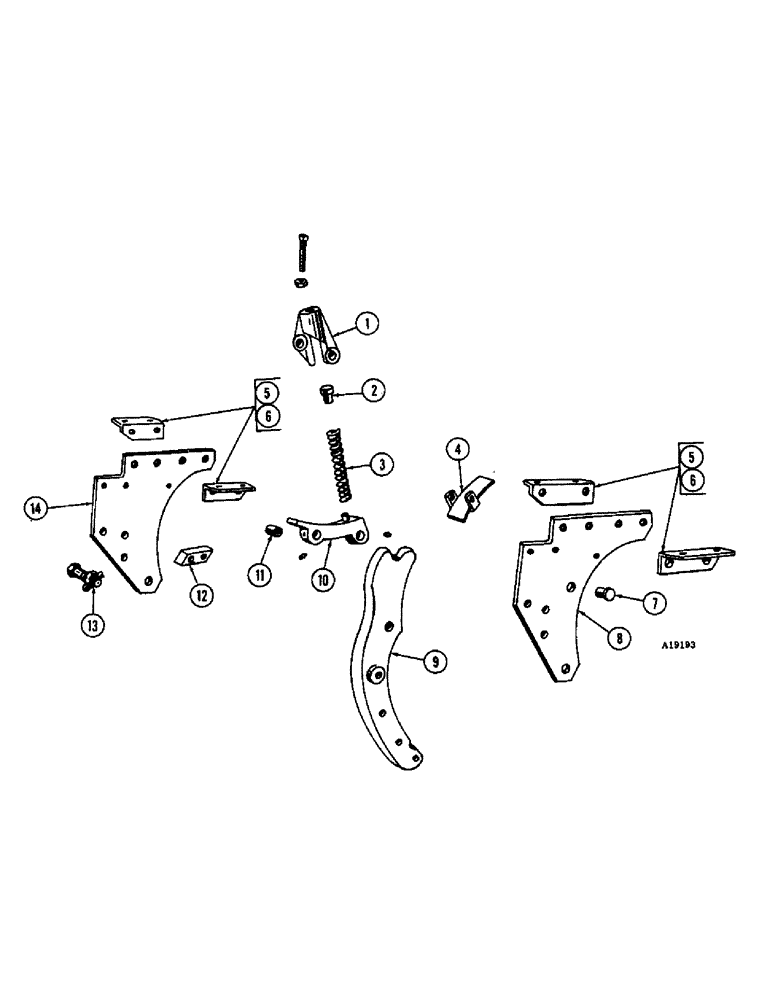 Схема запчастей Case IH JTA-SERIES - (26) - TRIP STANDARD AND BRACKETS, 14 INCH, 16 INCH 