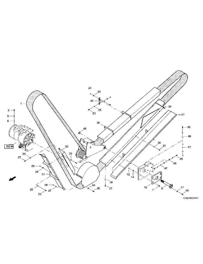 Схема запчастей Case IH 8790 - (011) - DRIVE SYSTEM, OPERATING COMPONENT DRIVE (14) - MAIN GEARBOX & DRIVE