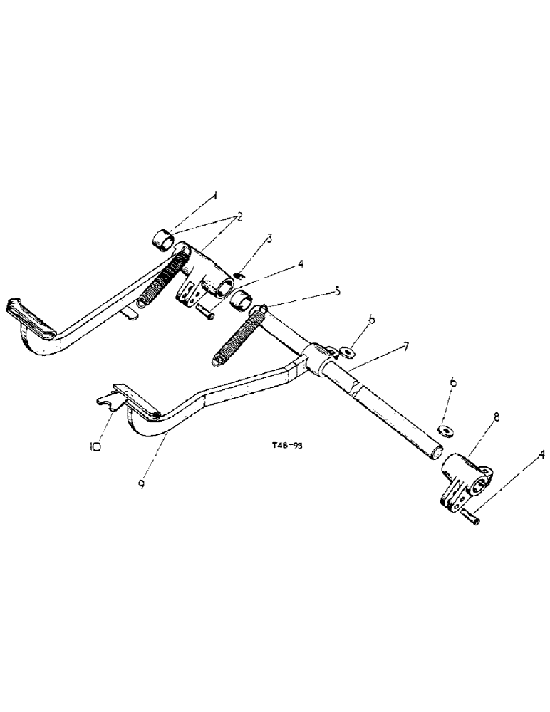 Схема запчастей Case IH 276 - (4-33) - FOOT BRAKES AND LINKAGE (07) - BRAKES