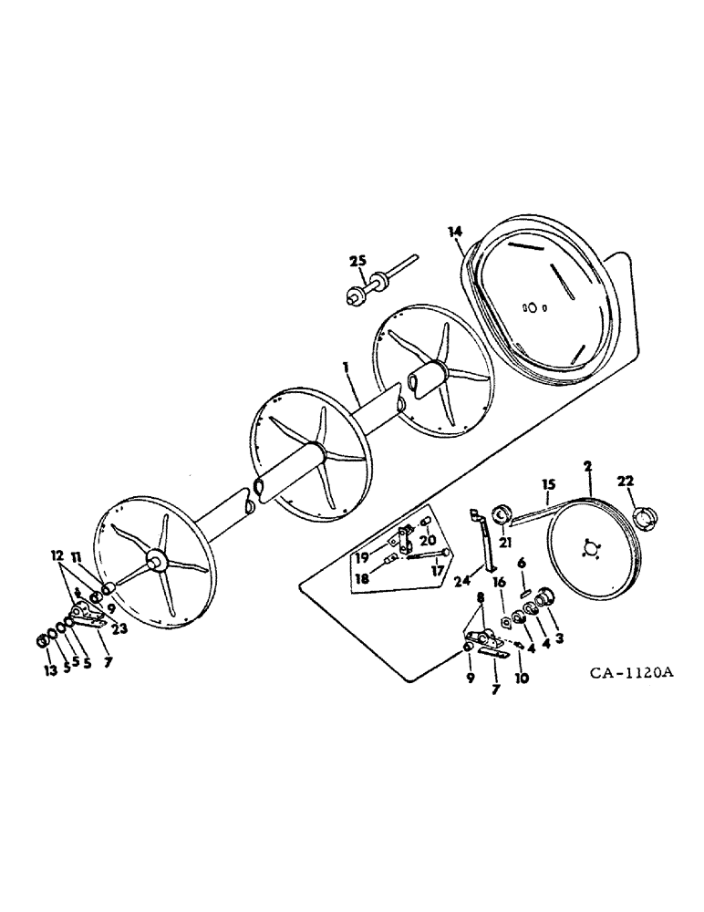 Схема запчастей Case IH 990 - (S-28) - REEL DRIVE 