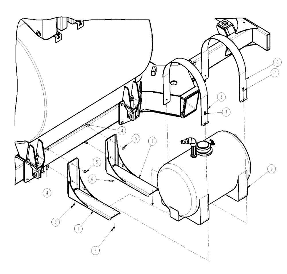 Схема запчастей Case IH SPX4260 - (11-009) - FOAMER TANK GROUP Options