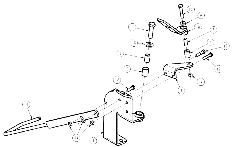Схема запчастей Case IH SPX3200 - (04-020) - HOSE PIVOT GROUP, LF Suspension & Frame