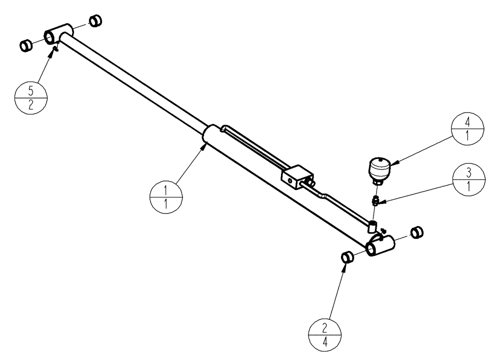 Схема запчастей Case IH SPX4410 - (07-008) - CYLINDER GROUP, PARALLEL LINKS Cylinders