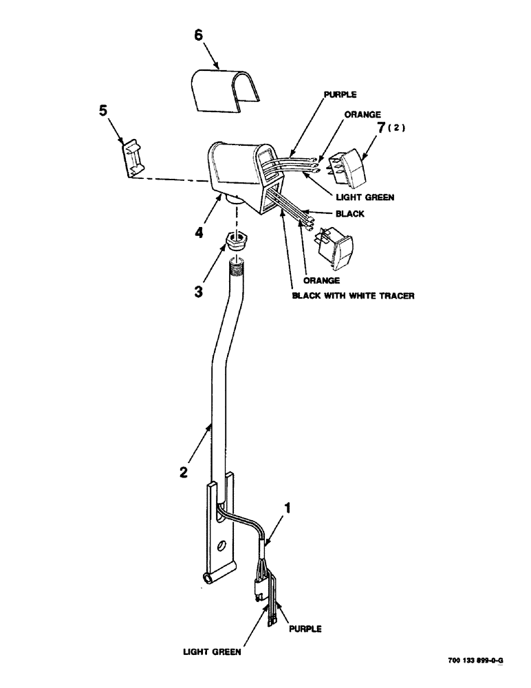 Схема запчастей Case IH 8825 - (05-04) - TRAVEL CONTROL LEVER ASSEMBLY (06) - POWER TRAIN