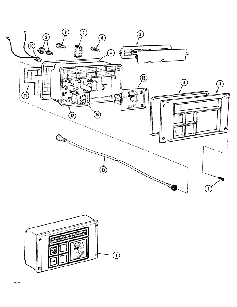 Схема запчастей Case IH 2120 - (9-050) - INSTRUMENTS (09) - CHASSIS/ATTACHMENTS