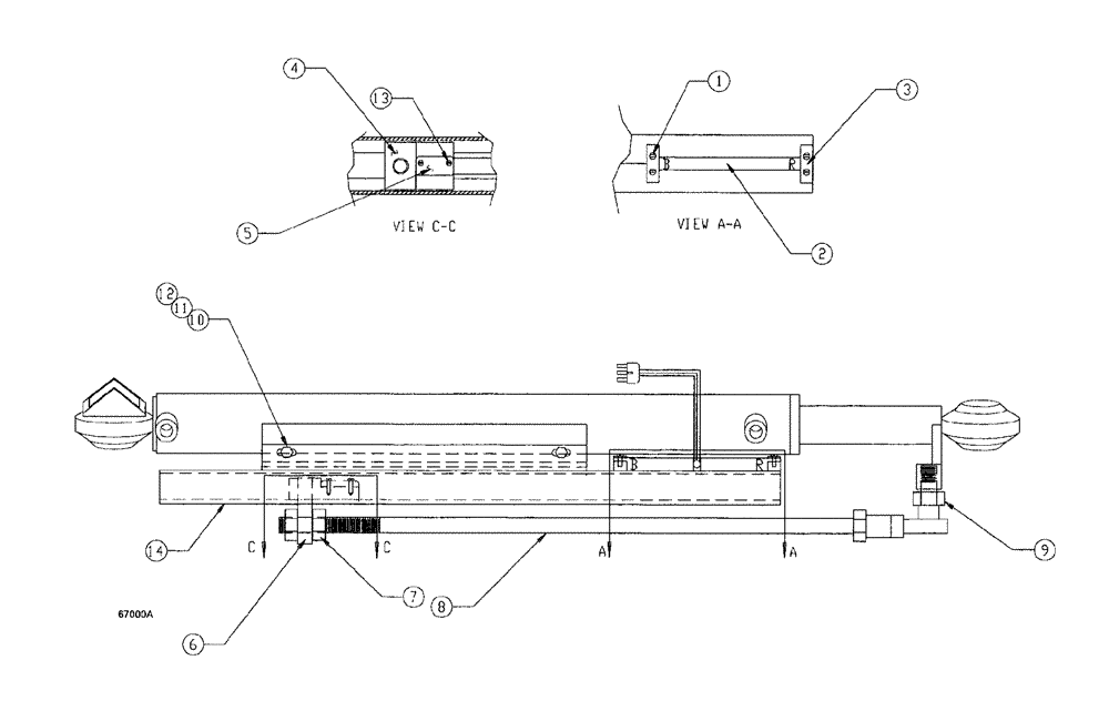 Схема запчастей Case IH SPX3185 - (156) - CYLINDERS, SWITCH MOUNTING, SELF CENTERING, 90 BOOM (35) - HYDRAULIC SYSTEMS