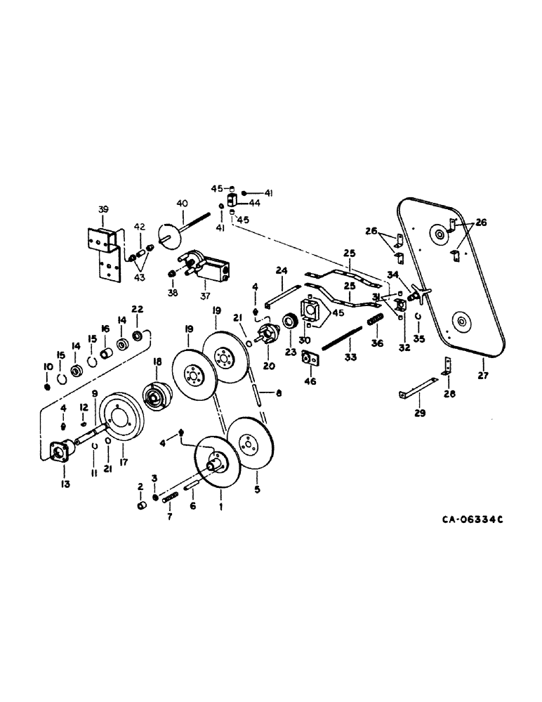 Схема запчастей Case IH 1420 - (24-03) - CLEANING FAN AND DRIVE, FAN DRIVE (15) - CLEANING