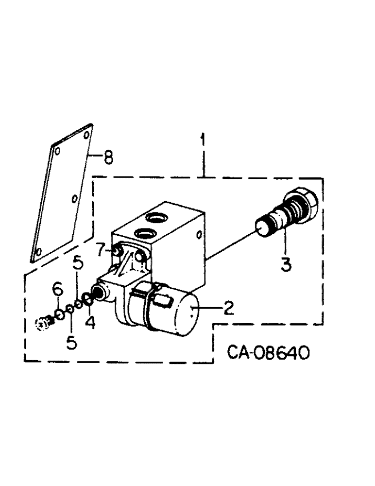 Схема запчастей Case IH 1440 - (10-53) - HYDRAULICS, REEL DRIVE VALVE, S/N 50001 AND ABOVE (07) - HYDRAULICS