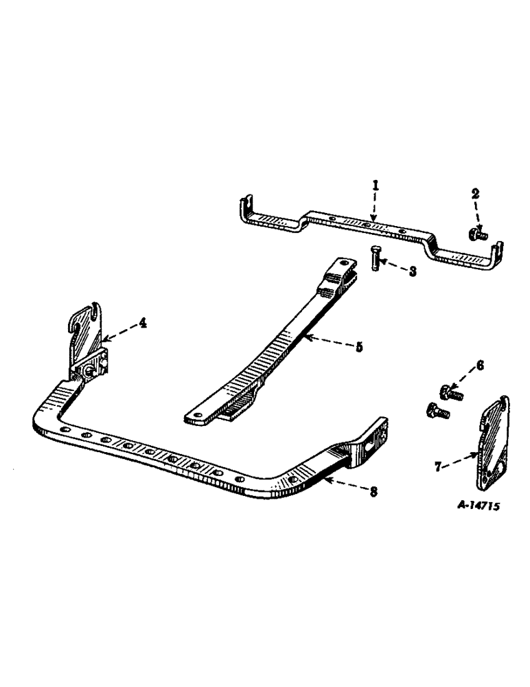 Схема запчастей Case IH FARMALL CUB - (09-01) - FRAME, FIXED DRAWBAR AND SWINGING DRAWBAR, CUB TRACTORS (12) - FRAME