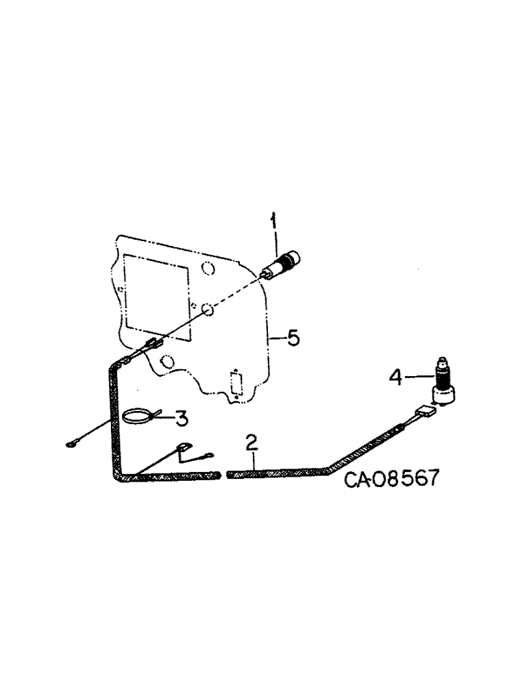 Схема запчастей Case IH 5488 - (08-23) - ELECTRICAL, DYNAMIC BRAKE INDICATOR LIGHT WIRING, TRACTORS WITH DYNAMIC BRAKE ATTACHMENT (06) - ELECTRICAL