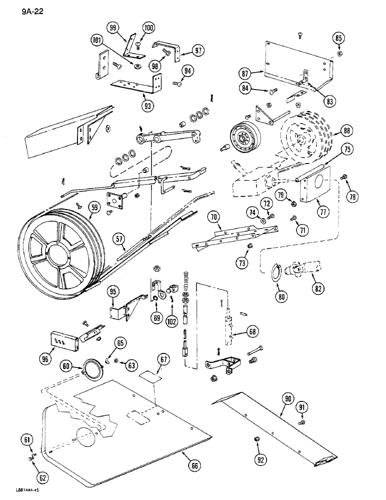 Схема запчастей Case IH 1640 - (9A-22) - FEEDER DRIVE, (CONT) (13) - FEEDER