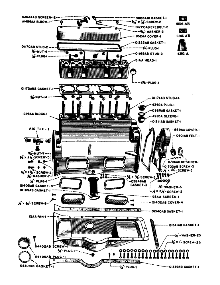 Схема запчастей Case IH LE - (06) - CYLINDER HEAD, CYLINDER BLOCK AND OIL PAN, CYLINDER HEAD 