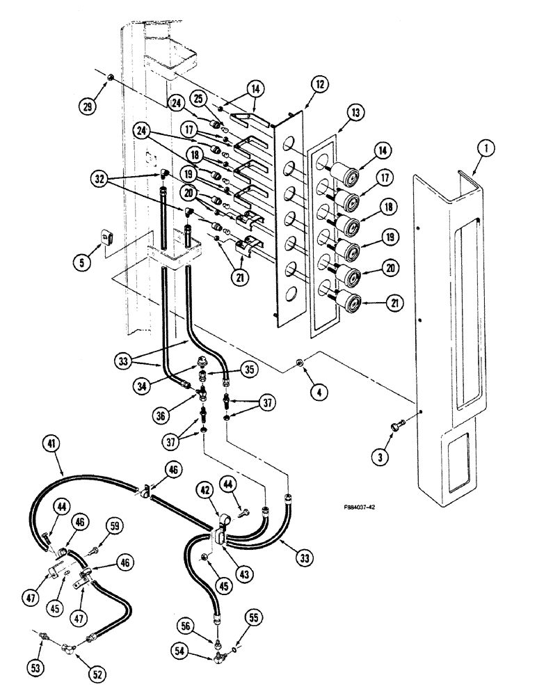 Схема запчастей Case IH 9150 - (4-30) - GAUGE PANEL, ROPS POST, P.I.N. 17900705 AND AFTER (04) - ELECTRICAL SYSTEMS