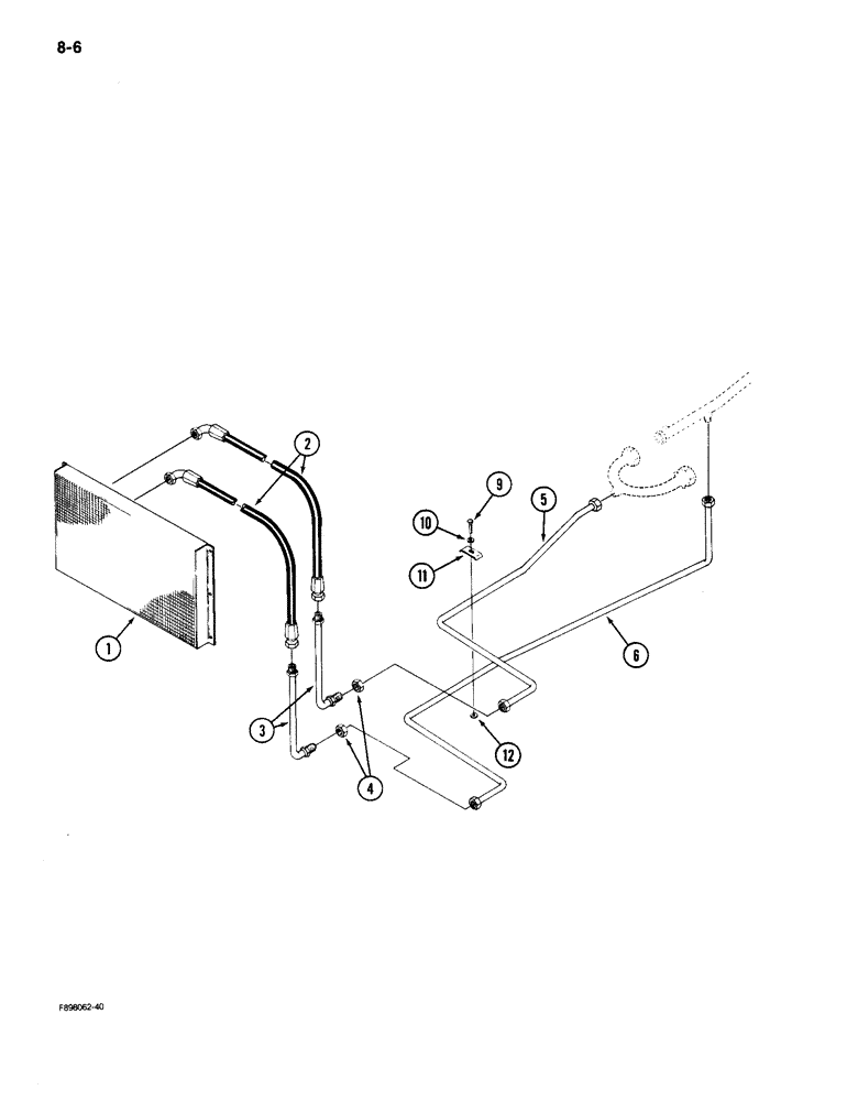 Схема запчастей Case IH 9150 - (8-06) - HYDRAULIC SYSTEM, OIL COOLER SYSTEM (08) - HYDRAULICS
