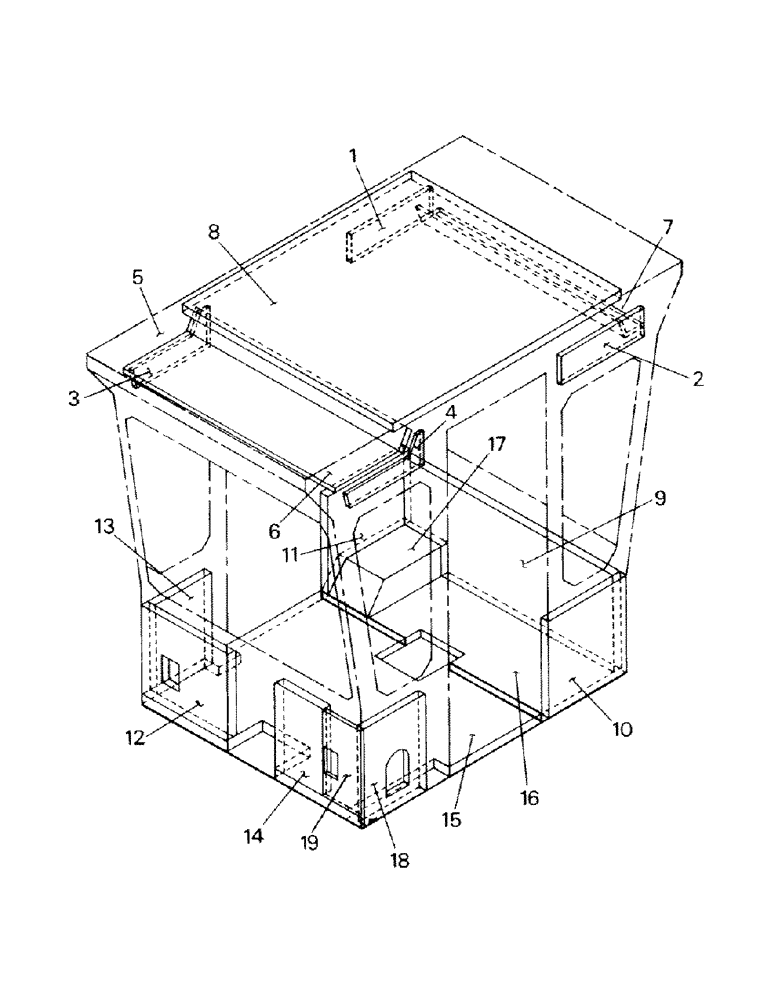 Схема запчастей Case IH ST450 - (01-06) - CAB INSULATION AND VINYL (10) - CAB