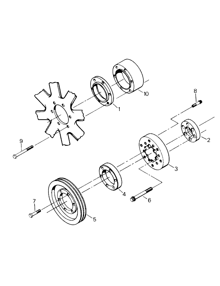 Схема запчастей Case IH KP-525 - (10-03) - ACCESSORY DRIVE PULLEYS Options & Miscellaneous
