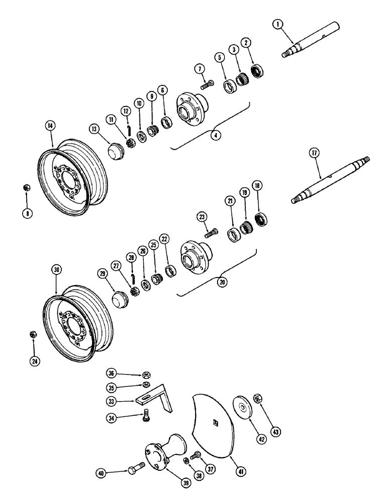 Схема запчастей Case IH G-SERIES - (12) - SPINDLE AND HUB 
