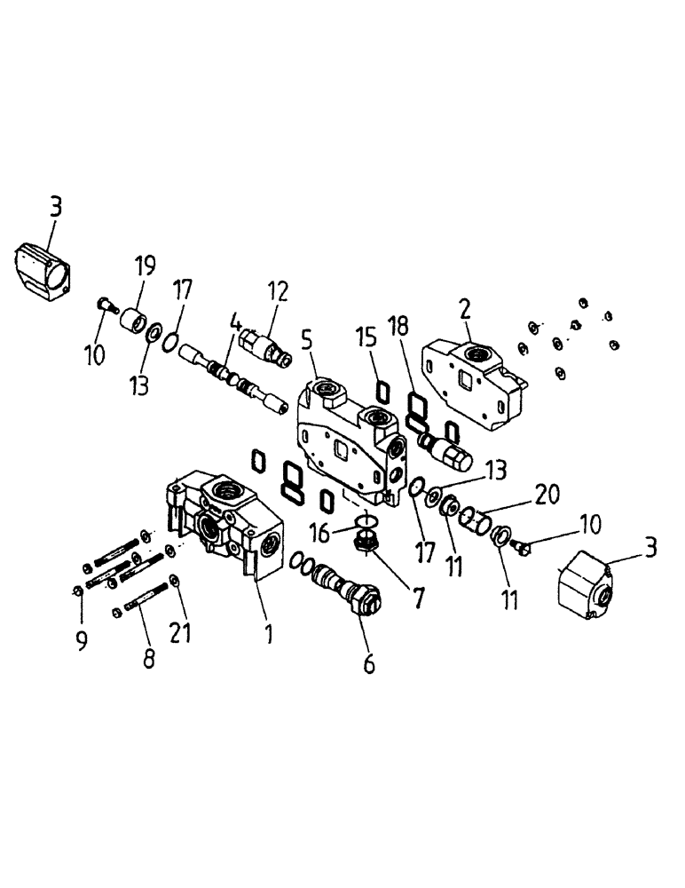 Схема запчастей Case IH 7700 - (B05-05) - HYDRAULIC VALVE, A35 Hydraulic Components & Circuits