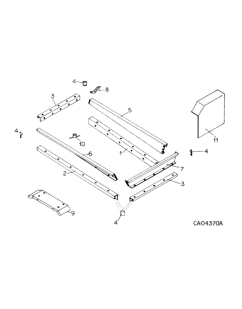Схема запчастей Case IH 300 - (F-10) - SIDE BOARDS 