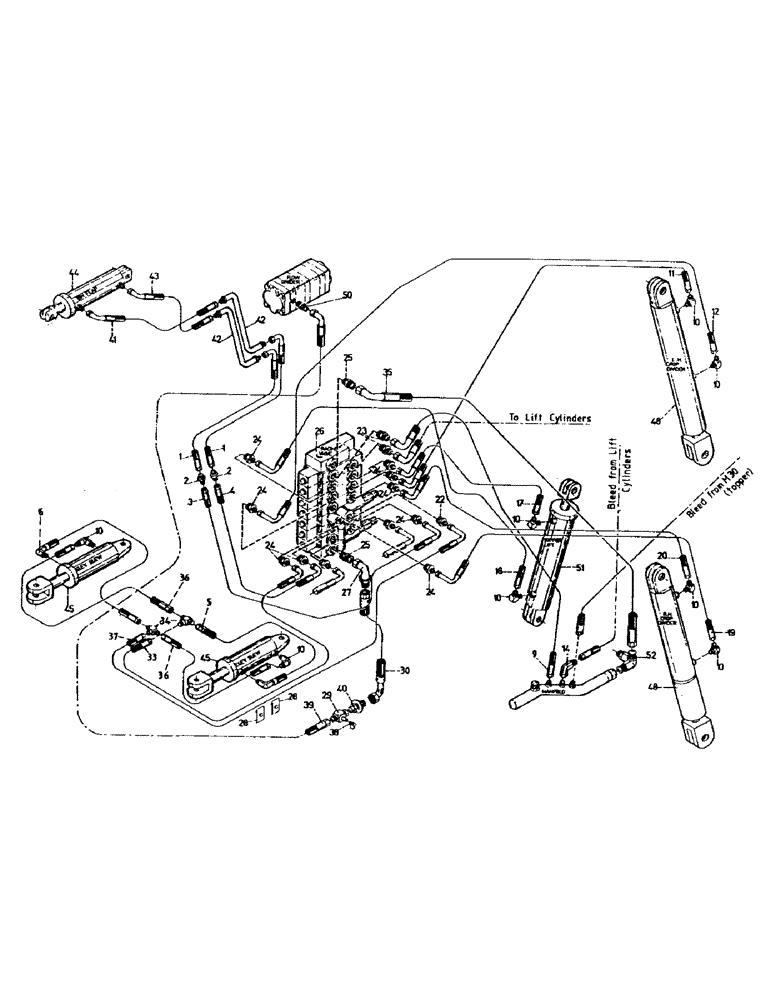 Схема запчастей Case IH 7700 - (B05-57) - HYDRAULICS, CIRCUIT, 7700, RACINE Hydraulic Components & Circuits