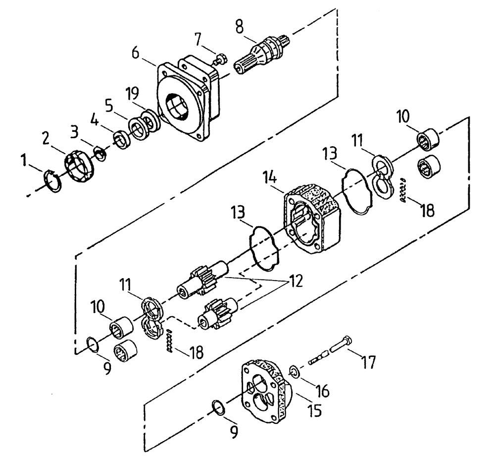 Схема запчастей Case IH 7700 - (B02[52A]) - HYDRAULIC MOTOR M30C Hydraulic Components & Circuits