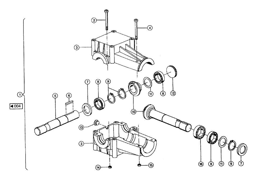 Схема запчастей Case IH 684 - (0005) - LAID MAIZE AUGER (58) - ATTACHMENTS/HEADERS