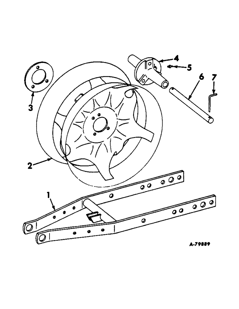 Схема запчастей Case IH 658 - (L-10) - PRESS WHEEL, OPEN CENTER TYPE, ONE PER ROW 