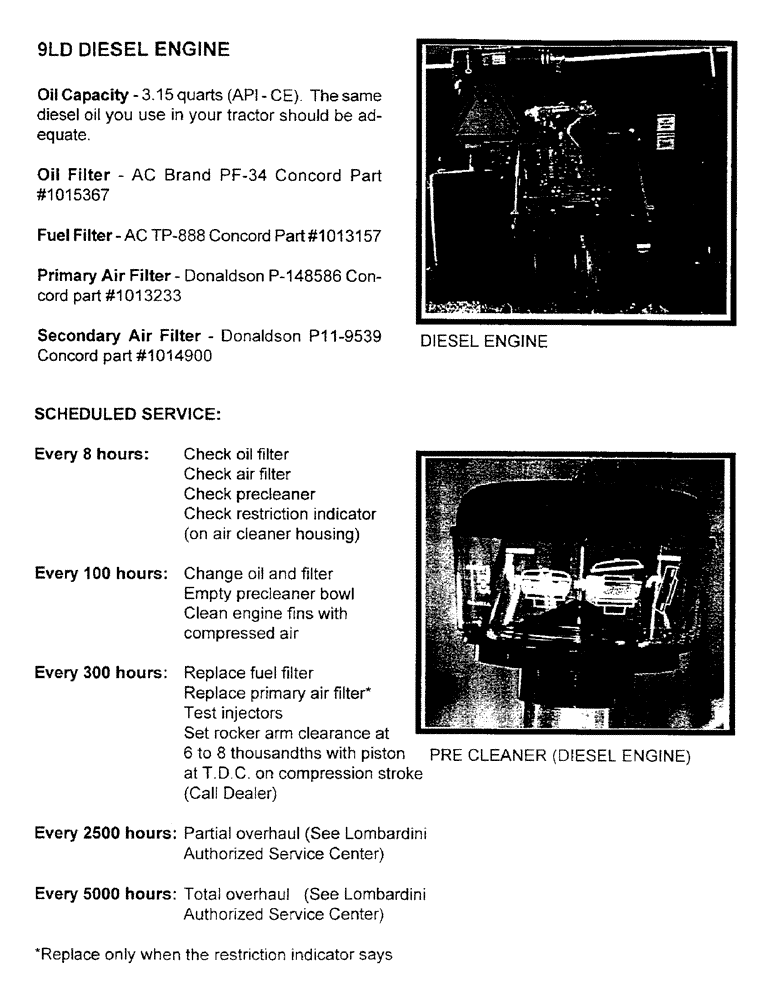 Схема запчастей Case IH 2400 - (B22) - 9LD DIESEL ENGINE 
