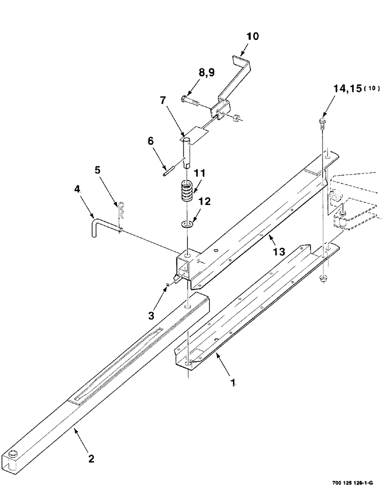 Схема запчастей Case IH 8220 - (7-12) - LATCH ASSEMBLY, FIELD AND TRANSPORT (58) - ATTACHMENTS/HEADERS