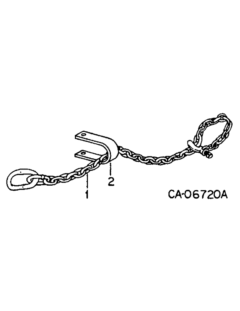 Схема запчастей Case IH 352 - (AT-08) - SAFETY CHAIN 