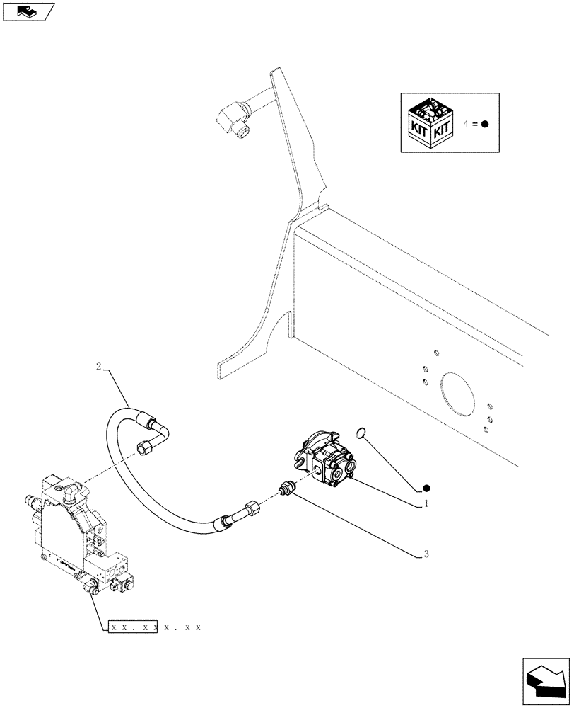 Схема запчастей Case IH SR175 - (35.220.AA[01]) - AUX HYD, STD, GEAR PUMP (SR175,SV185) (35) - HYDRAULIC SYSTEMS