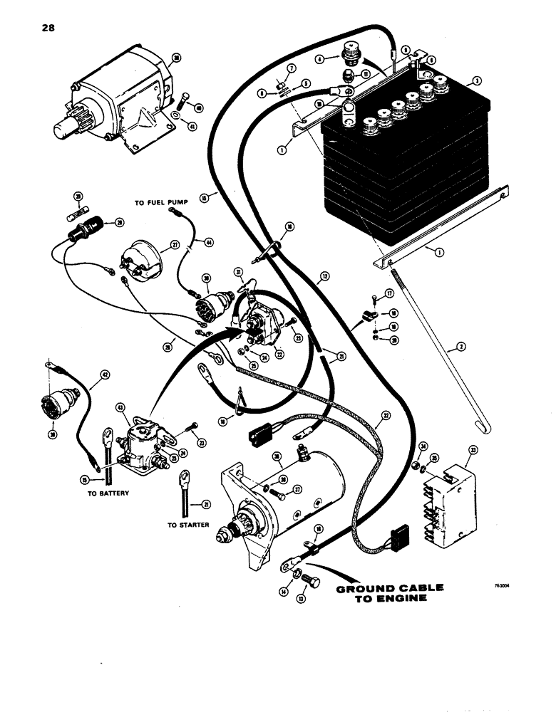 Схема запчастей Case IH 1816 - (28) - ELECTRICAL WIRING (55) - ELECTRICAL SYSTEMS