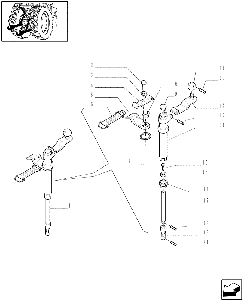Схема запчастей Case IH JX60 - (1.89.6/ B) - IMPLEMENT CARRIER - BREAKDOWN (09) - IMPLEMENT LIFT