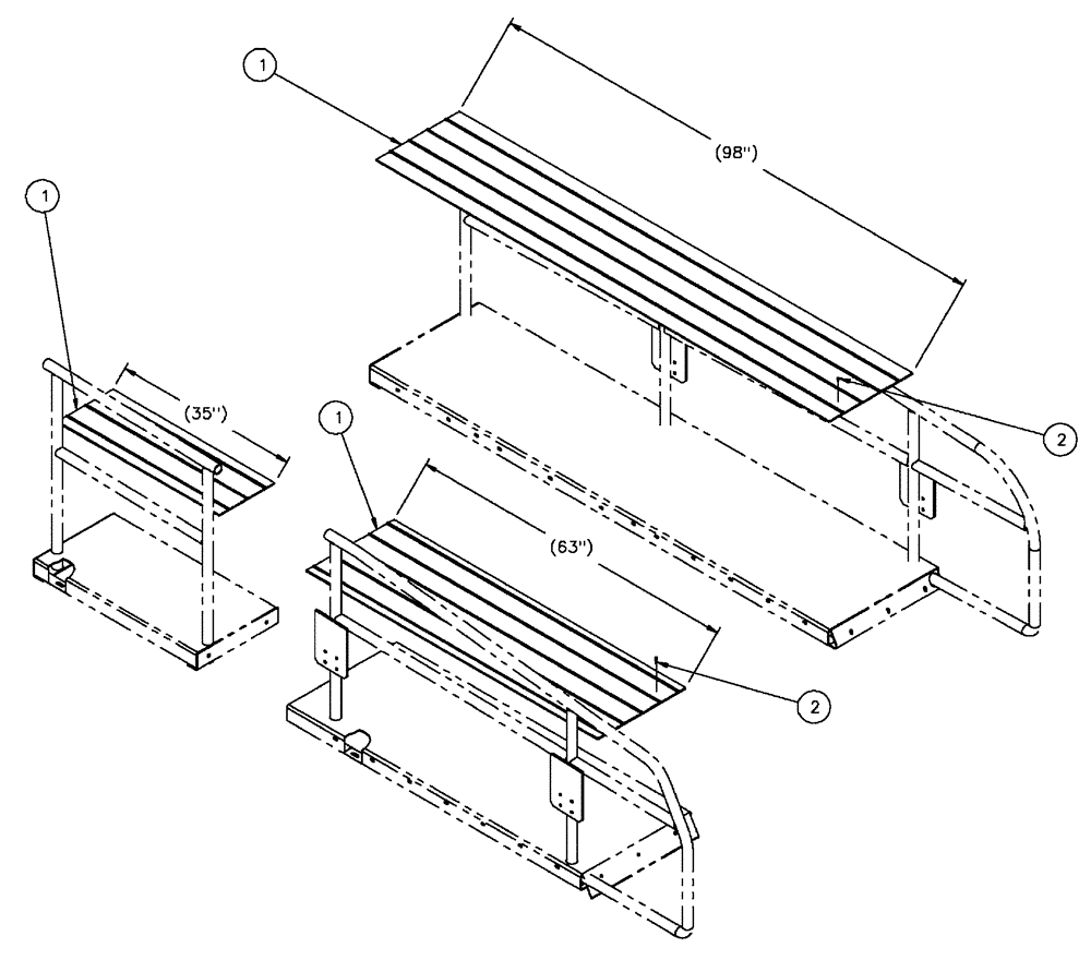 Схема запчастей Case IH FLX4300 - (04-018) - MATTING, WALKWAYS Frame & Suspension