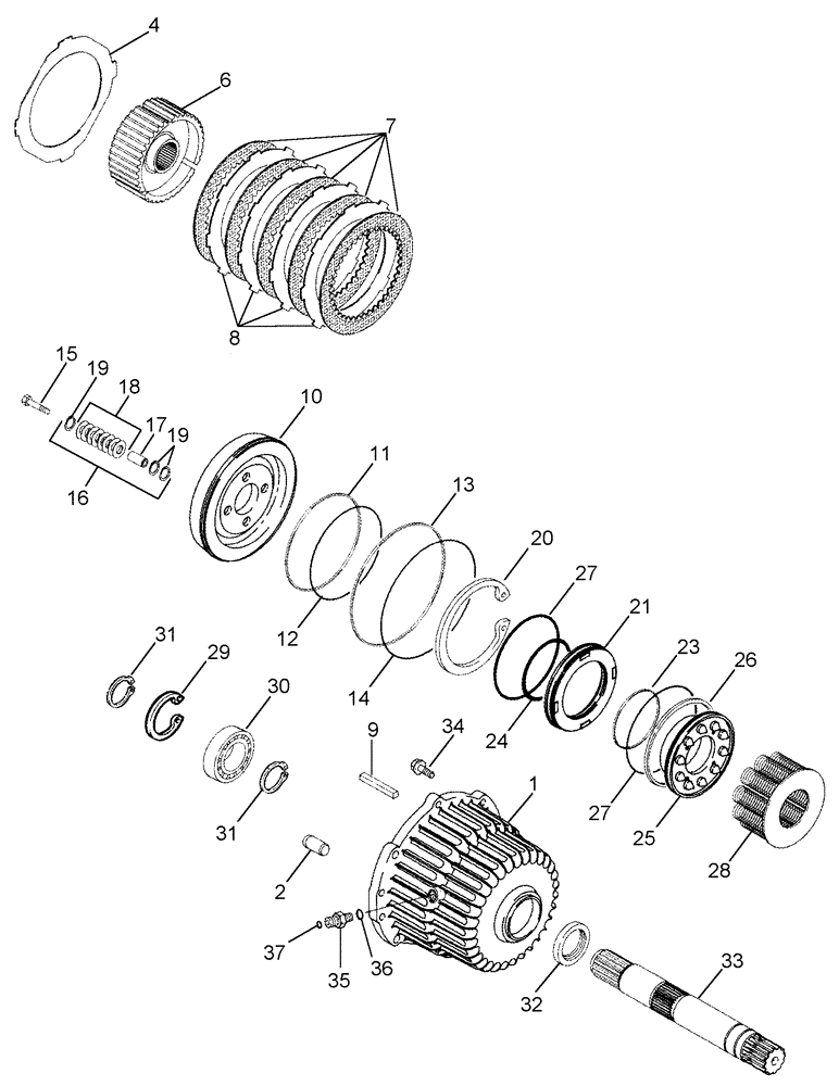 Схема запчастей Case IH 635 - (33.202.02) - MASTER BRAKES (33) - BRAKES & CONTROLS