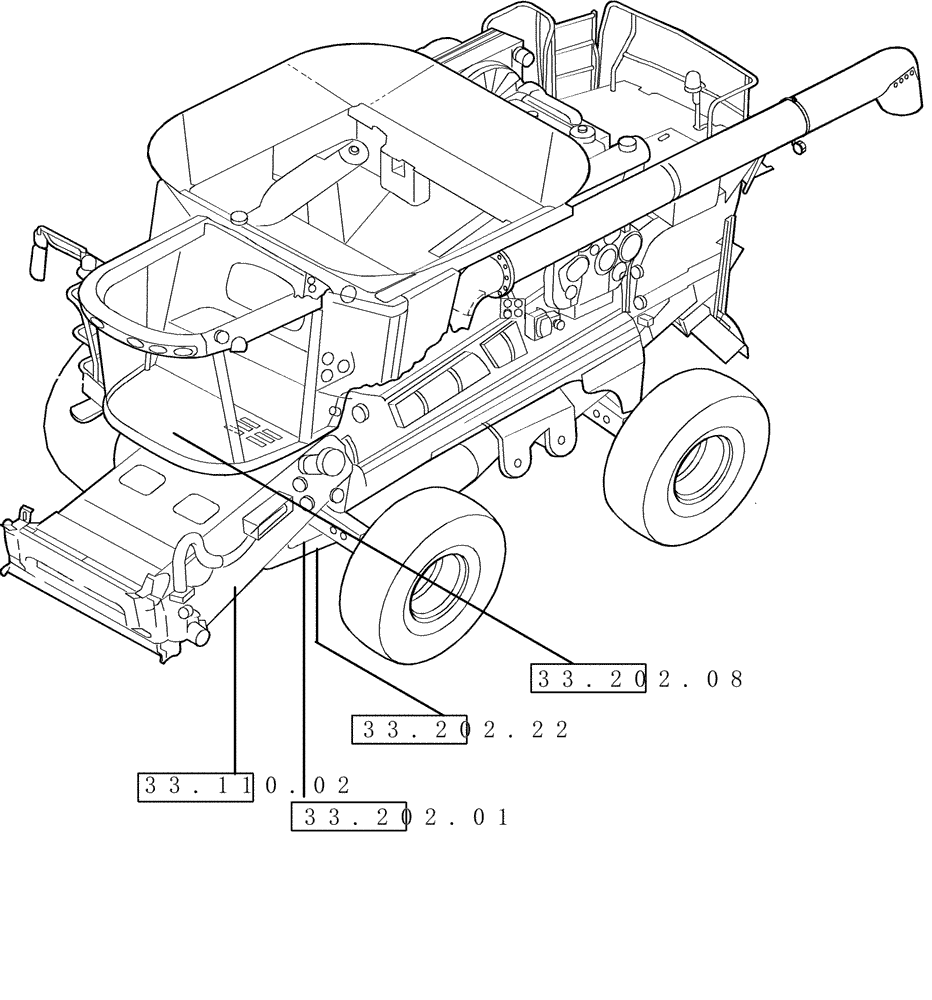 Схема запчастей Case IH 2577 - (00.000.33) - PICTORIAL INDEX - BRAKES & CONTROLS (00) - GENERAL & PICTORIAL INDEX