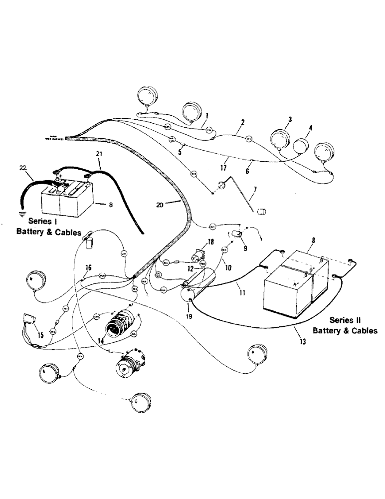 Схема запчастей Case IH STEIGER - (02-01) - ENGINE ELECTRICAL, COUGAR I AND II (06) - ELECTRICAL