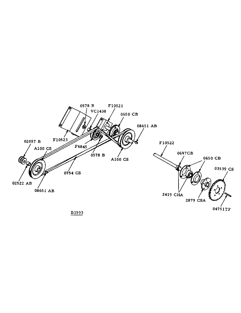 Схема запчастей Case IH 1000 - (02) - CROSS SHAFT DRIVE (58) - ATTACHMENTS/HEADERS