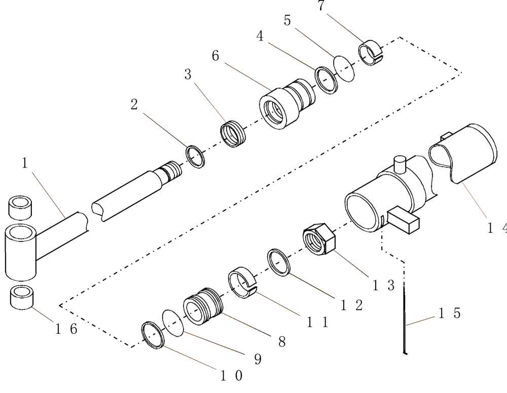 Схема запчастей Case IH BHX172 - (41) - SWING CYLINDER 