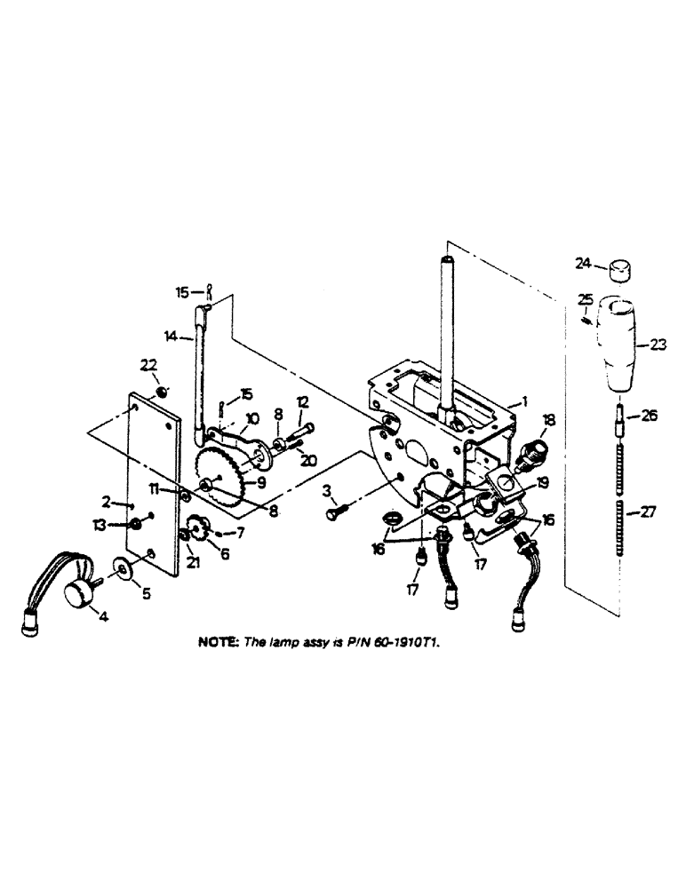 Схема запчастей Case IH 9170 - (01-36) - THREE POINT HITCH CONTROL ASSEMBLY (10) - CAB