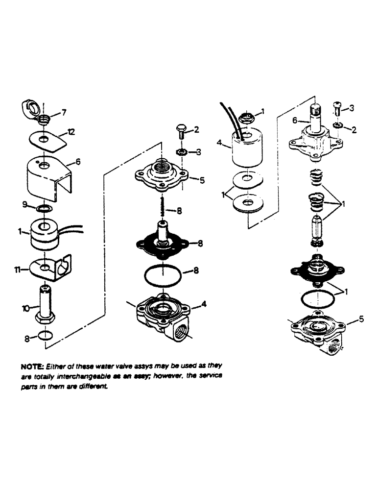 Схема запчастей Case IH 9170 - (03-12) - WATER VALVE ASSEMBLY (03) - Climate Control