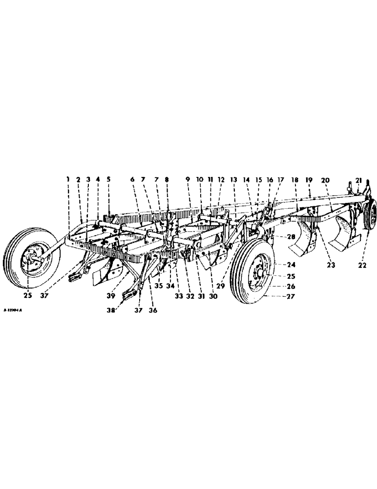 Схема запчастей Case IH 70 - (G-02) - FRAME, AXLES AND WHEELS 