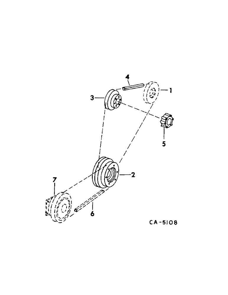 Схема запчастей Case IH 715 - (12-09[1]) - POWER, ENGINE BELT DIAGRAM Power