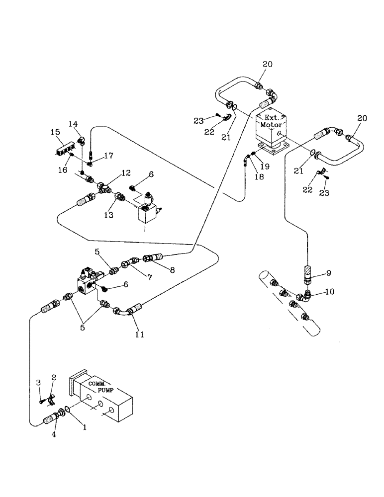 Схема запчастей Case IH 7700 - (B06-25) - HYDRAULIC CIRCUIT, PRIMARY VARIABLE EXTRACTOR Hydraulic Components & Circuits
