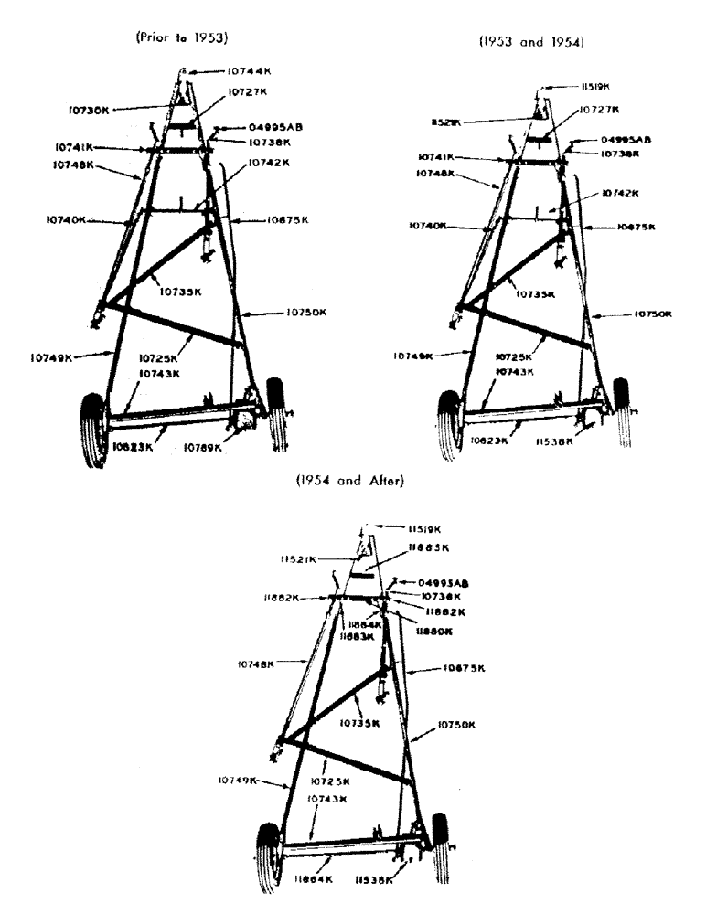 Схема запчастей Case IH 100 - (05) - TOP FRAME MECHANICAL & HYDRAULIC LIFT 